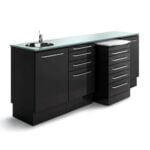 Stainless Steel Combine Cabinet with Double Door Double Drawers cabinet
