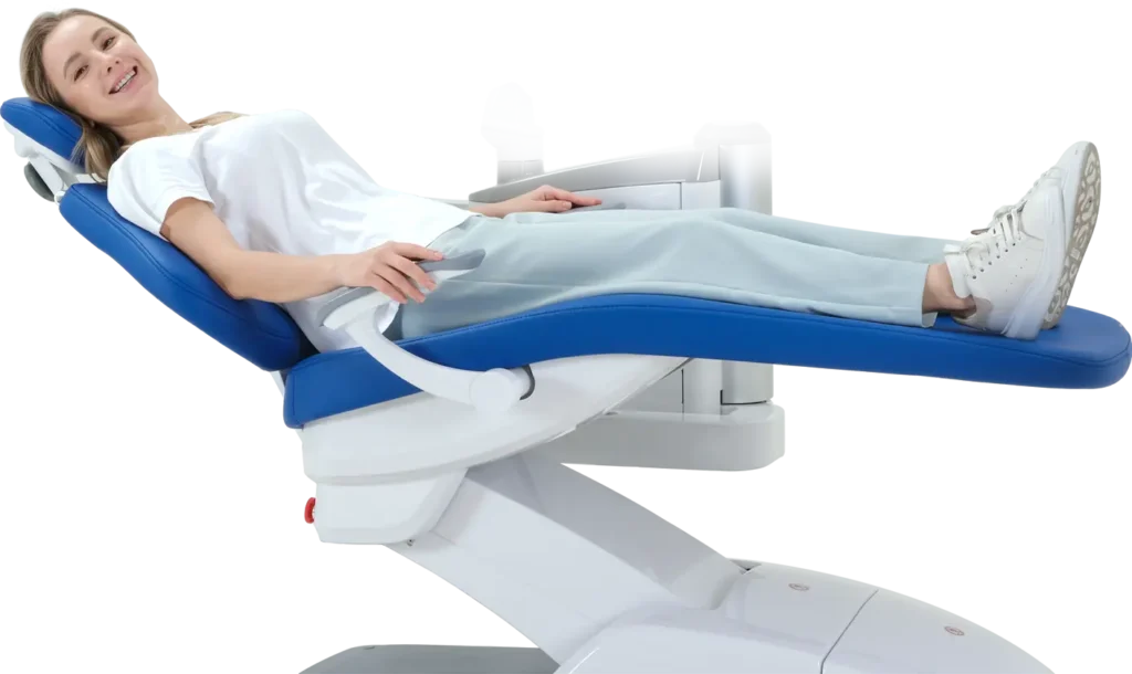 women ON DENTAL CHAIR