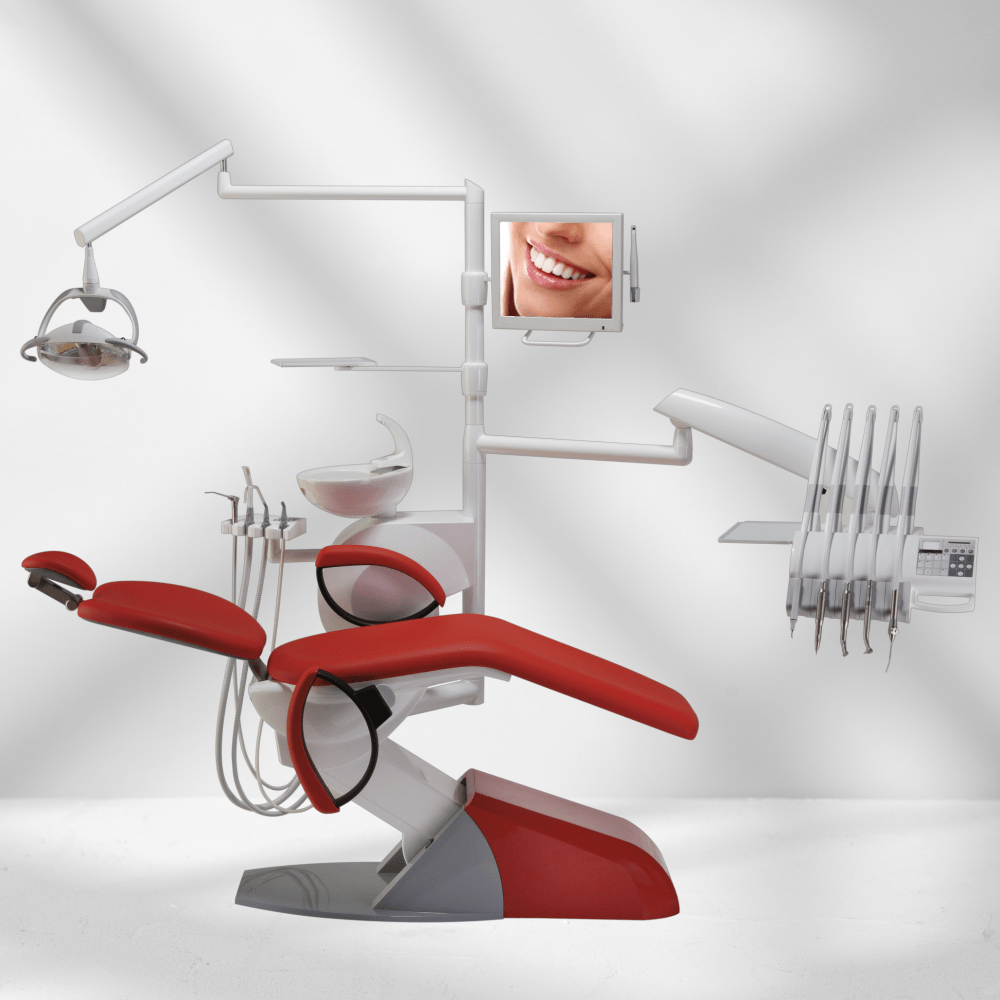 Dental chairs with monitors