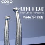 COXO Dental Pediatric Children Handpiece Super Mini Head LED High Speed 4 Hole