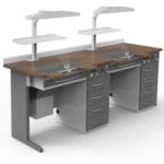 TWO-PERSON DENTAL TECHNICIAN TABLE