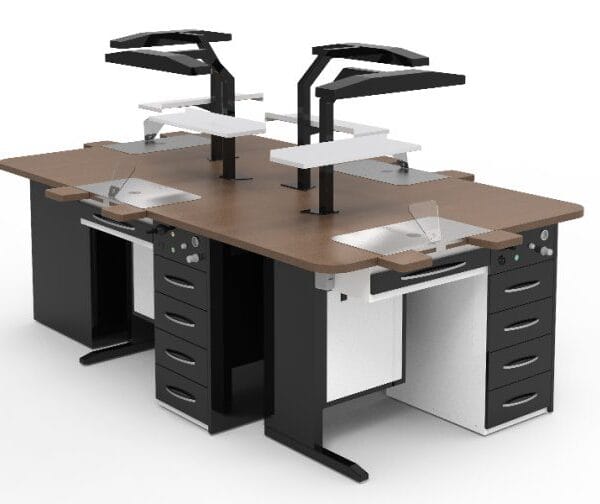 FOUR-PERSON DENTAL TECHNICIAN TABLE