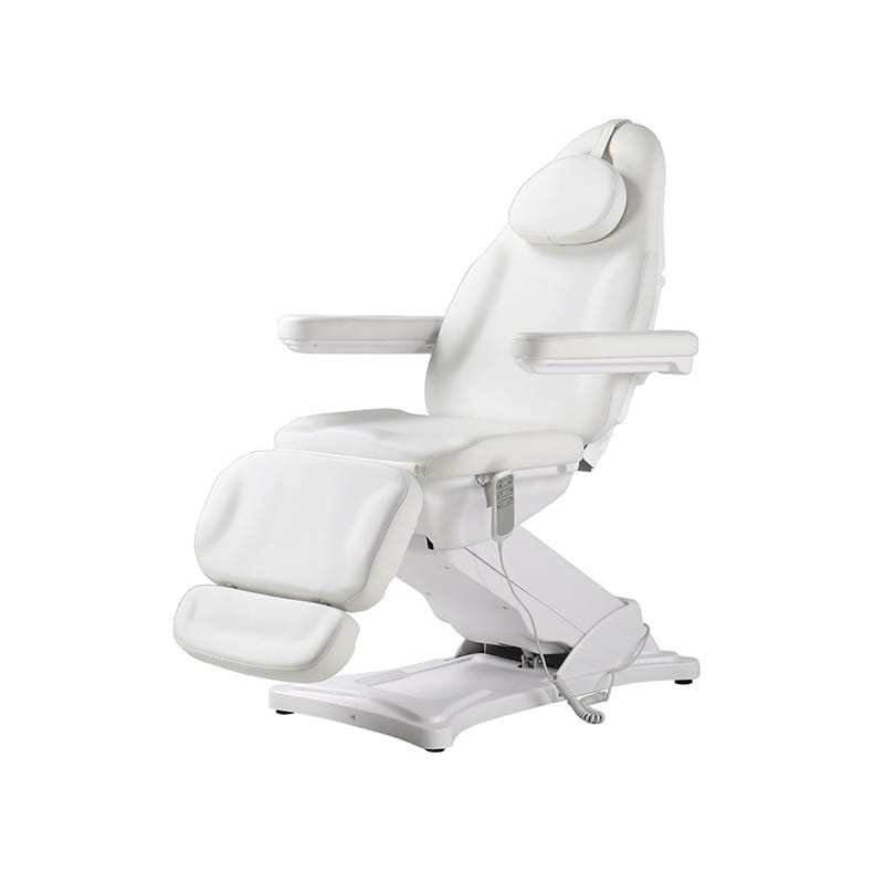 White Beauty Care Examination Chair with 3 motors for aesthetic and medical treatments