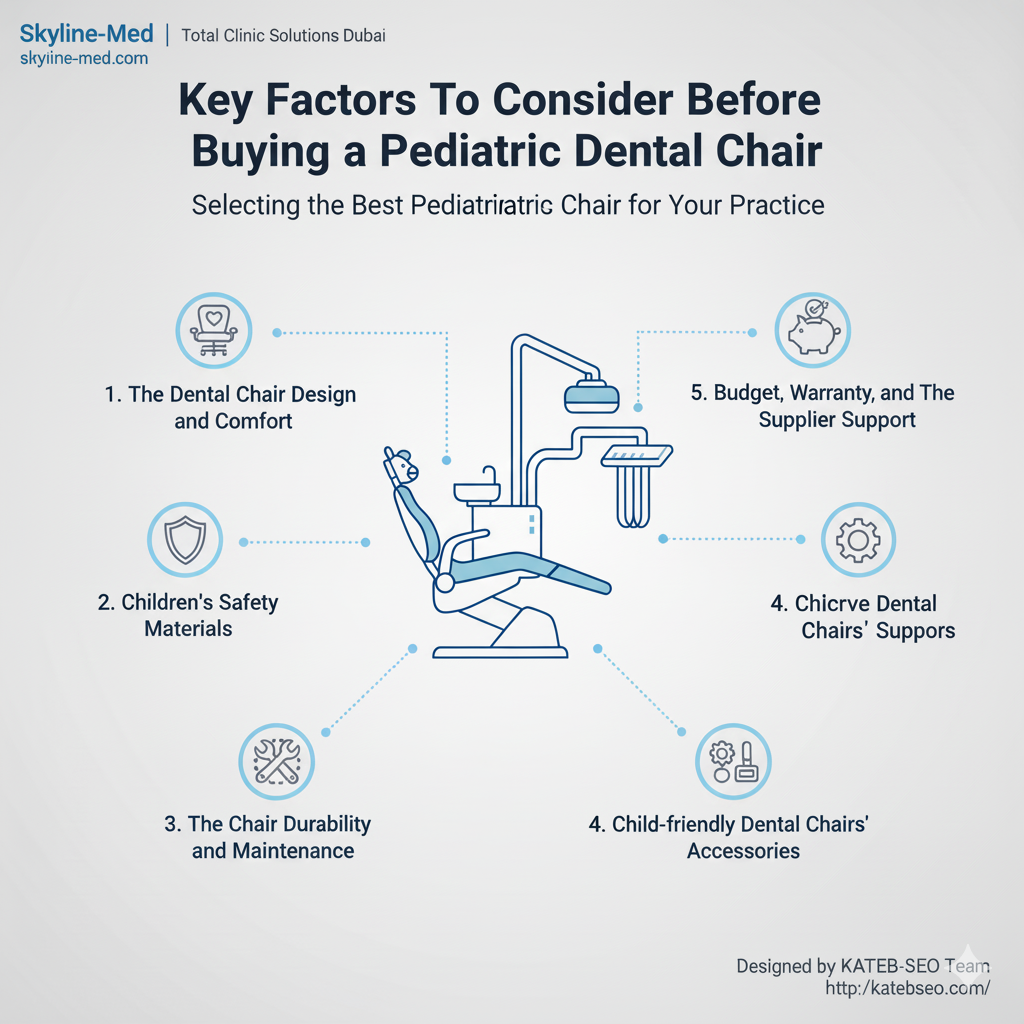 Key Factors To Consider Before Buying a Pediatric Dental Chair. Supplier Support and Warranty for dental equipment from Skyline-Med.