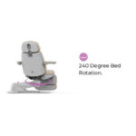 professional dermatology chair with 240 degree rotation