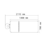 professional massage bed dimension