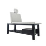 professional massage bed with wooden stationary