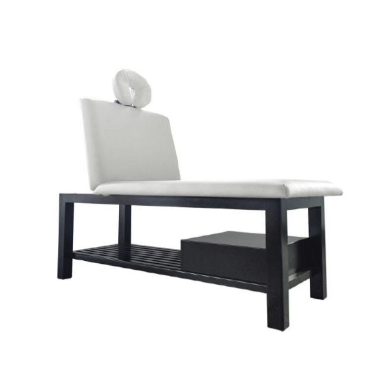 professional massage bed with wooden stationary