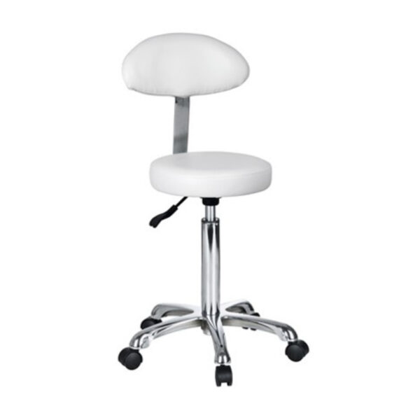 elegant stool with oval backrest