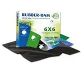 black dental rubber dam sheet - mint flavor