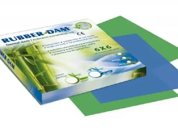 Professional Dental Rubber Dam - mint flavor, green color