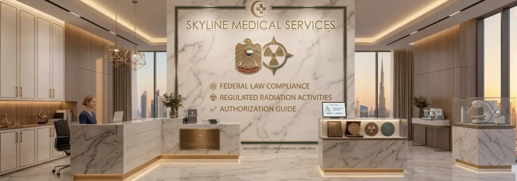 Skyline Medical Services reception hall showcasing regulatory standards for acquiring Fanr approval.